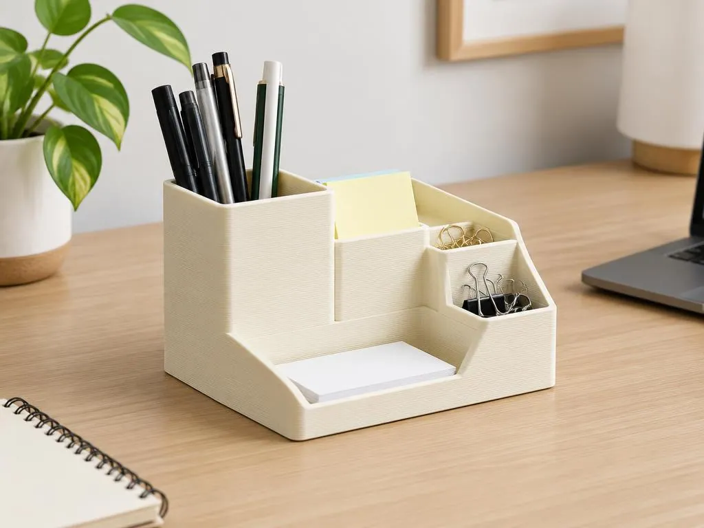 Modern asztali rendszerező részletfotó – egyedi, személyre szabott ajándék