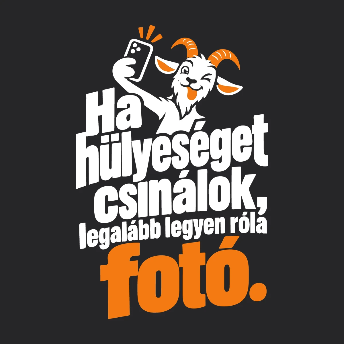 Ha hülyeséget csinálok, legalább legyen róla fotó – vicces cipzáros pulóver részletfotó – egyedi, személyre szabott ajándék