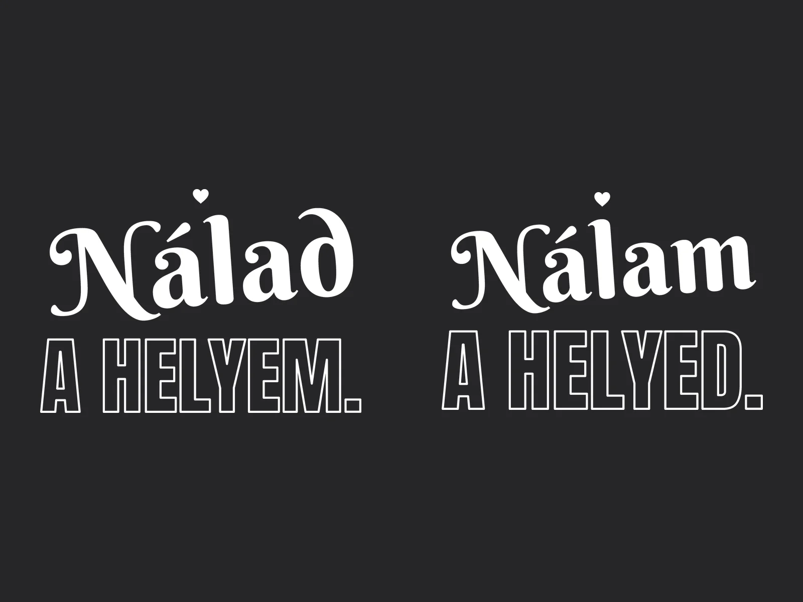 Nálad a helyem / Nálam a helyed – páros kapucnis pulóver – 2. termékfotó
