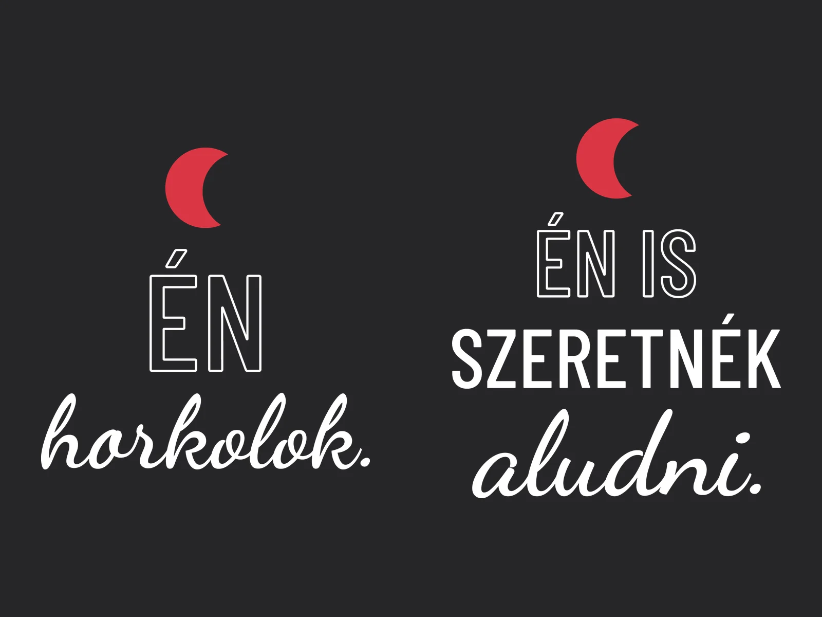 Én horkolok / Én is szeretnék aludni – páros kapucnis pulóver részletfotó – egyedi, személyre szabott ajándék